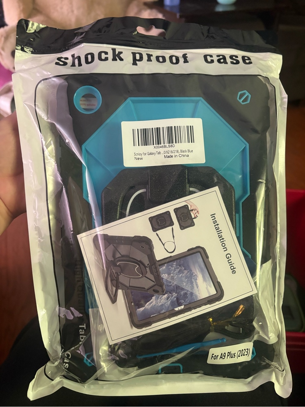 Shock Proof Rugged tablet Case - Teal/Black